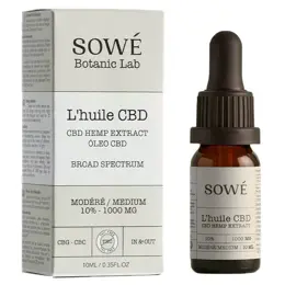 Sowé Huile CBD Bio Broad Spectrum Doux 10% 10ml