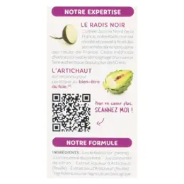 Superdiet Radis Noir Artichaut Bio 20 ampoules