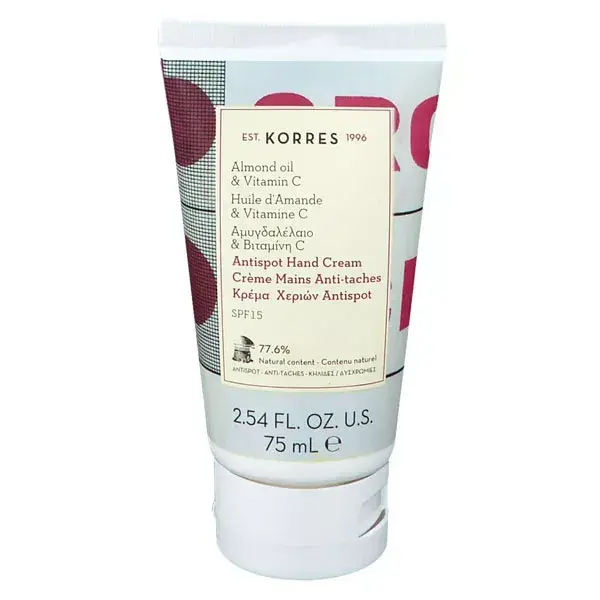 Korres Anti-Spot Hand Cream Almond & Vitamin C SPF15 75ml