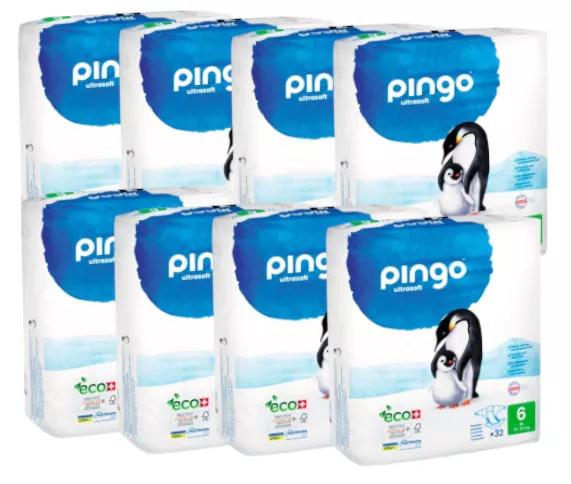 Pingo Pack Couches Taille 6 (15-30 kg) 8x32 unités