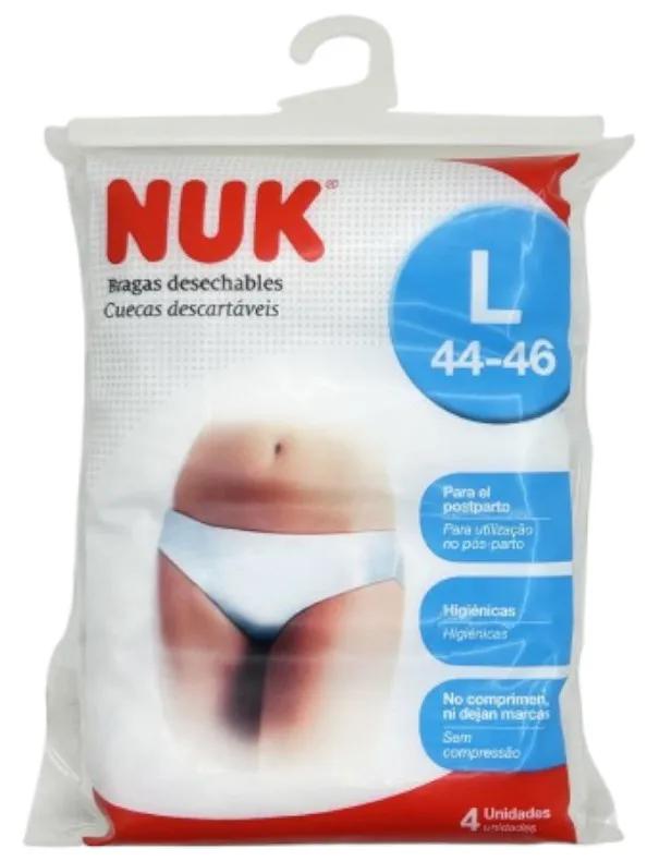 Culottes post-partum jetables Nuk taille L 44/46 4 unités