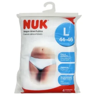 Nuk Braguitas Desechables Posparto Talla L 44/46 4 uds