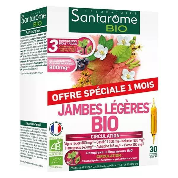 Santarome Bio Gambe Leggere 20 ampolle + 10 offerte