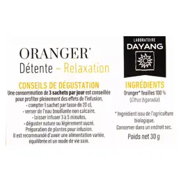 Dayang Infusion Oranger Bio 20 sachets