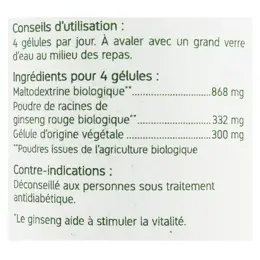 Nat & Form Bio Ginseng Rouge 200 gélules végétales