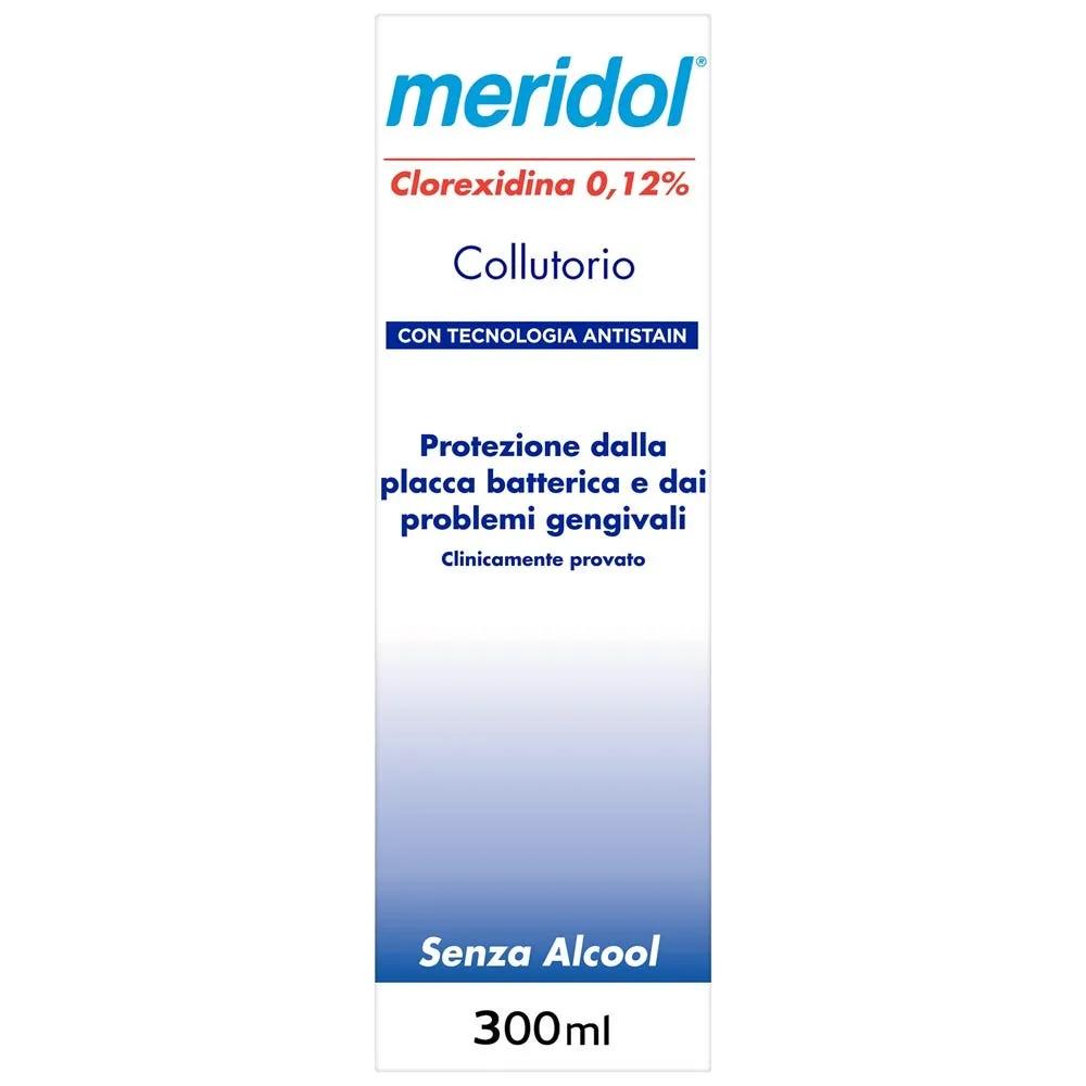 Meridol Collutorio Clorexidina 0,12% Protezione dalla placca batterica e Problemi Gengivali 300 Ml