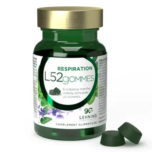 Lehning L52 Respiratory Comfort Gummies - 45 caramelle gommose senza zucchero
