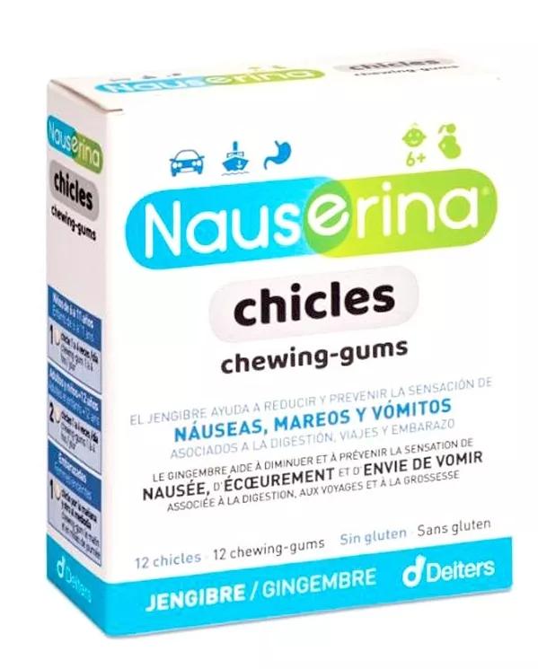 Deiters Chicle Jengibre Nauserina 12 uds