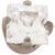 Boucle d'oreille carrée solitaire en acier inoxydable Inverness 112C 3 mm