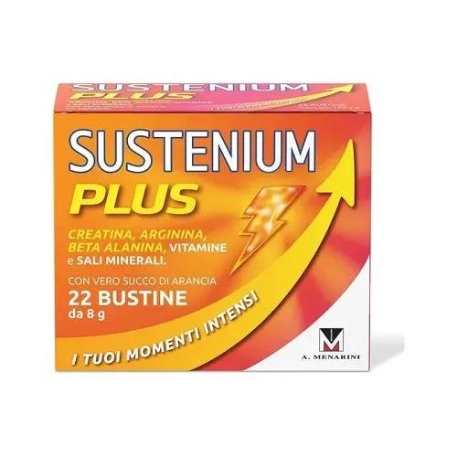 Sustenium Plus Integratore Energizzante con Vitamine, Minerali e Aminoacidi 22 Bustine