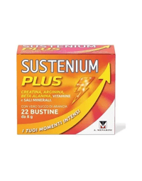 Sustenium Plus Integratore Energizzante con Vitamine, Minerali e Aminoacidi 22 Bustine