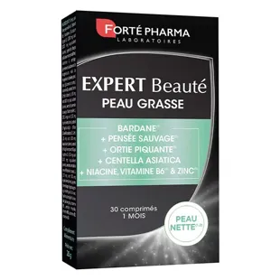 Forté Pharma Expert Beauty Pelle Grassa Bardana Centella Asiatica Zinco Ortica 30 compresse
