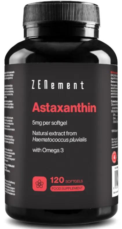 ZENement Astaxanthin 5 mg with Omega 3 120 Softgels