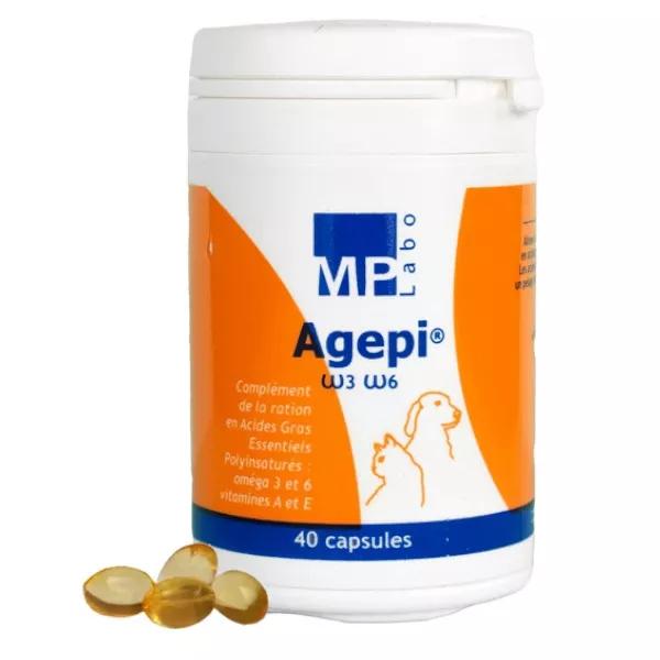 MP Labo Agepi Omega 3 y 6 Perro Gato 40 cápsulas