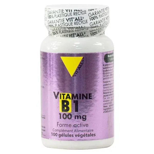 Vit'all+ Vitamine B1 100mg 100 gélules végétales