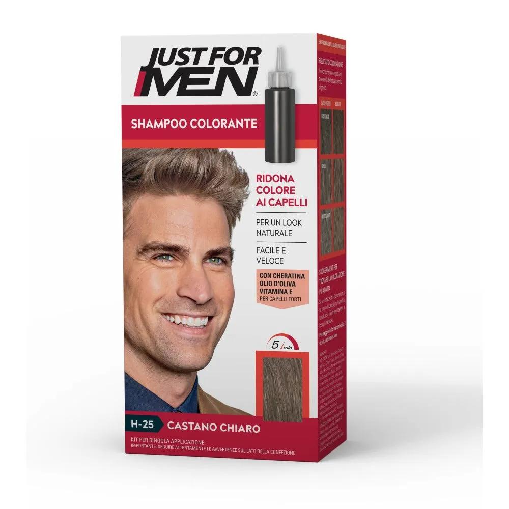 Just for Men Shampoo Colorante Per Uomo Castano Chiaro 30 ml