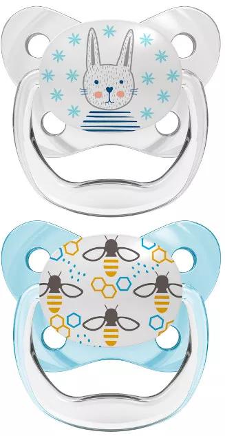 Prevent Blue Butterfly Shield Pacifier 0-6m 2 units