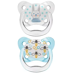 Prevent Blue Butterfly Shield Pacifier 0-6m 2 units