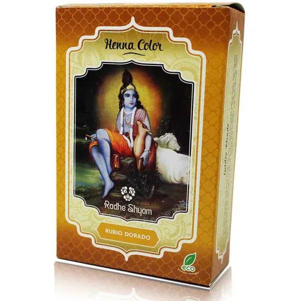 Radhe Shyam Hennapoeder Goudblond 100 gr