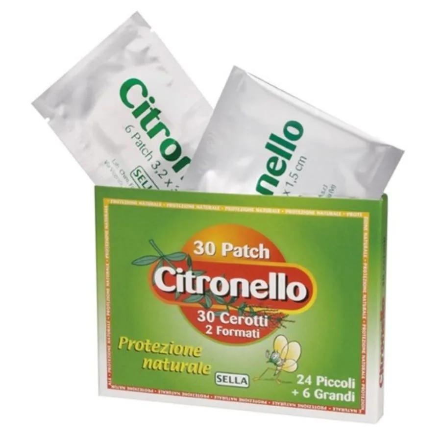 Citronello Cerotti Antizanzare Naturali 30 Pezzi