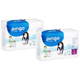 Pingo Ecological Newborn Diapers T1 (2-5 kg) 2x27 units