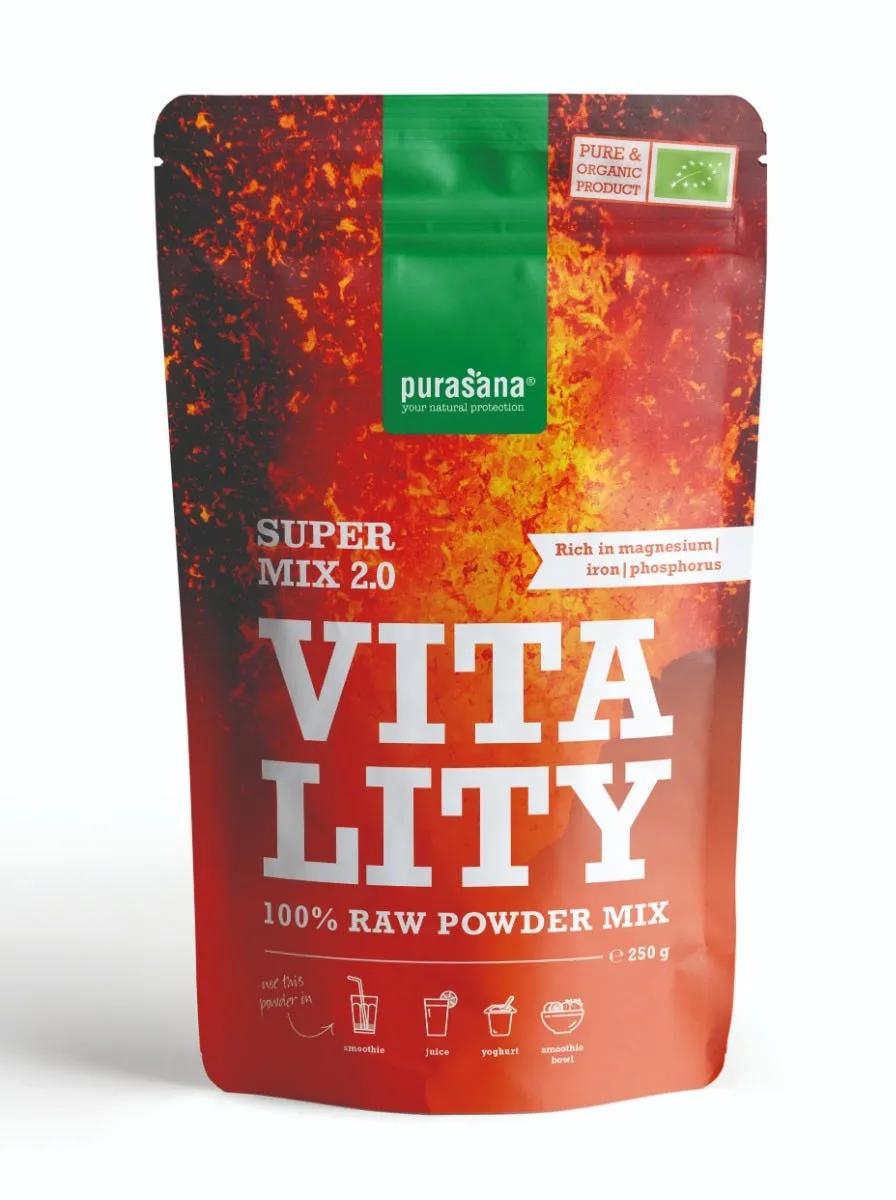 Purasana Vitality Mix Vegan Polvere Bio 250 g