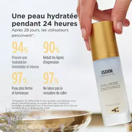 ISDIN Isdinceutics Hyaluronic Concentrate Sérum Hydratant Visage à l'Acide Hyaluronique 30ml