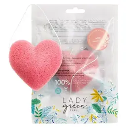 Lady Green Éponge Konjac Visage Rose