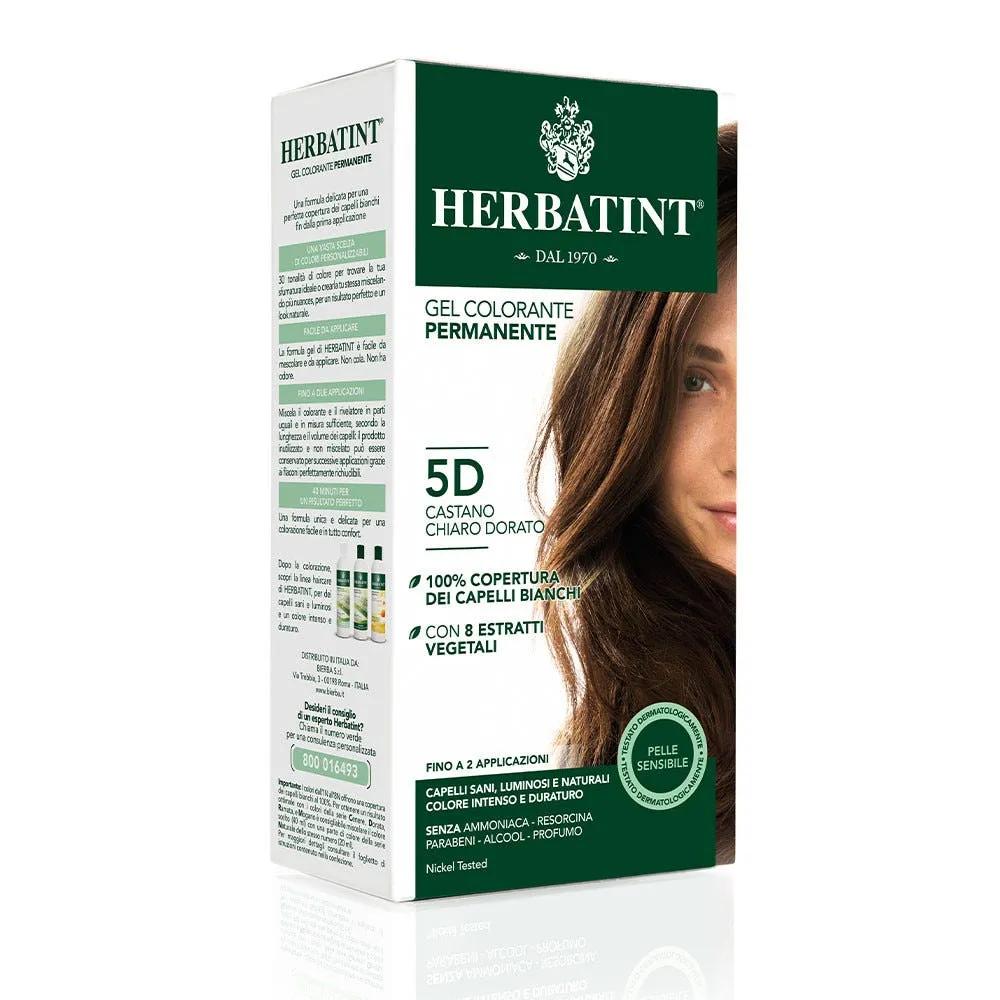 Herbatint Tintura Capelli Gel Permanente 5D Castano Chiaro Dorato 150 ml