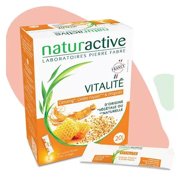 Naturactive Vitalidad Stick Fluido Sabor Naranja 15 barritas