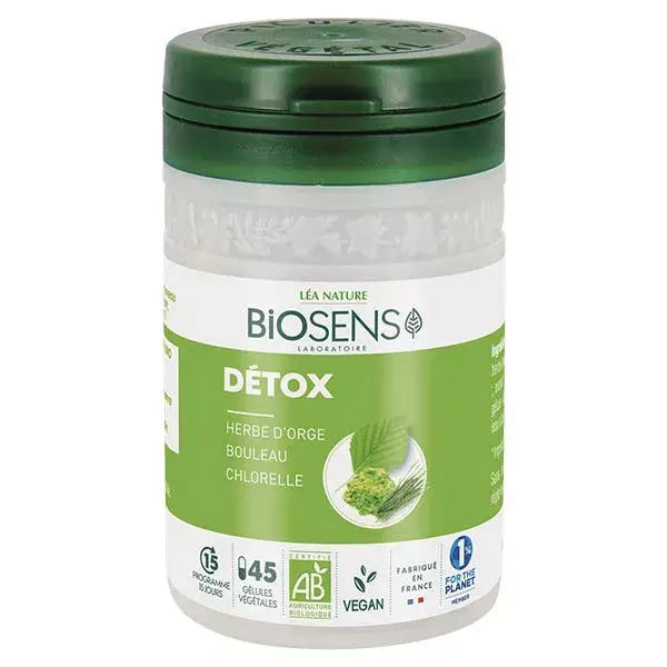 Biosens Détox Bio 45 gélules végétales