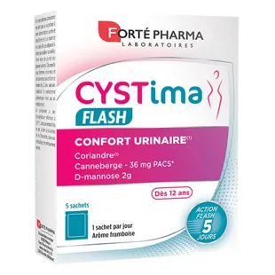Forté Pharma Cystima Flash Urinary Comfort D-mannosio Azione Rapida 5 bustine