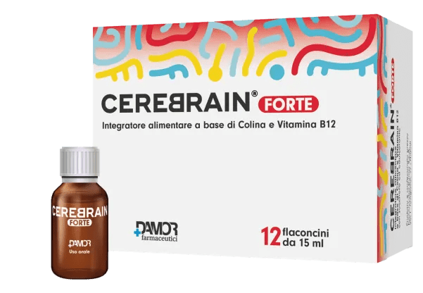 Cerebrain Forte Integratore Sistema Nervoso e Memoria 12 Flaconcini