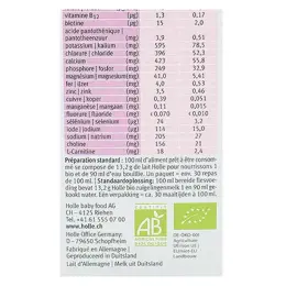 Holle Lait 1er age Bio 400g