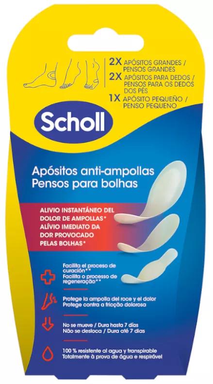Scholl Gemischte Anti-Blasen-Verbände 5 Einheiten