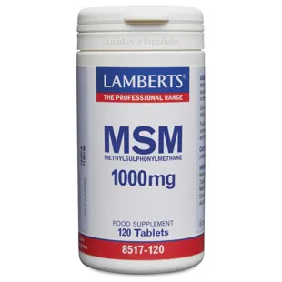 Lamberts MSM 1000mg 120 Tablets