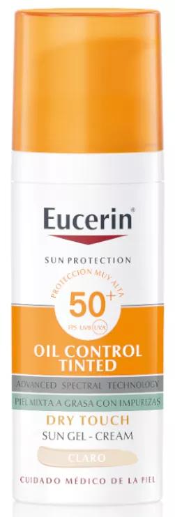 Eucerin Face Oil Control Dry Touch Gel Creme SPF50+ Tinted Light 50 ml