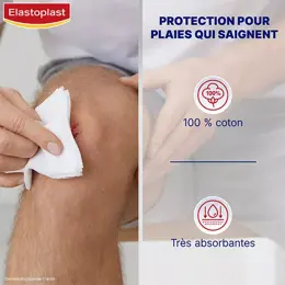 Elastoplast Premiers Secours Compresses Stériles 10cm x 10cm 50 unités