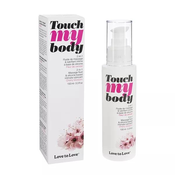 Love to Love Fluido de Masaje y Lubricante de Silicona Flor de Cerezo 100ml