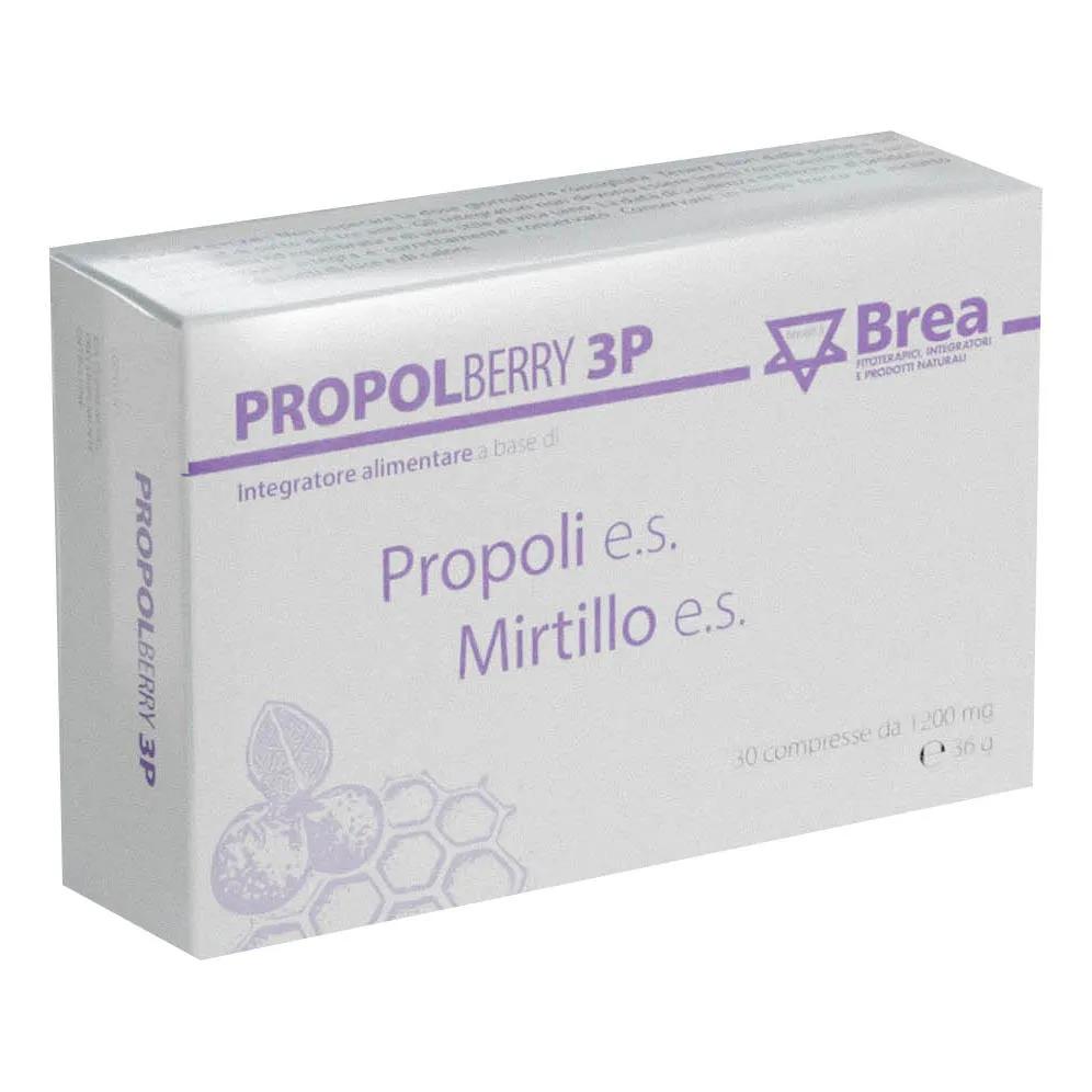 Propolberry 3P Integratore Benessere Vie Respiratorie 30 Compresse