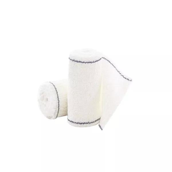L&R Velpeau crêpe Benda Ruvida Cotone Bianco 4mx15cm 