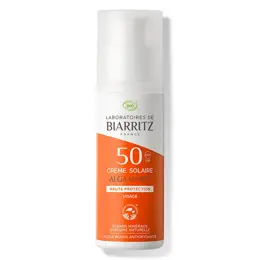 Laboratoires de Biarritz Soins Solaires Crème Visage SPF50 Bio 50ml