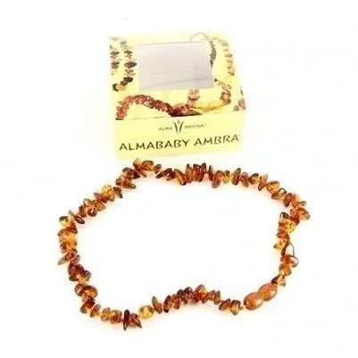 Almababy Collanina D' Ambra Colore Cognac 1 Pezzo