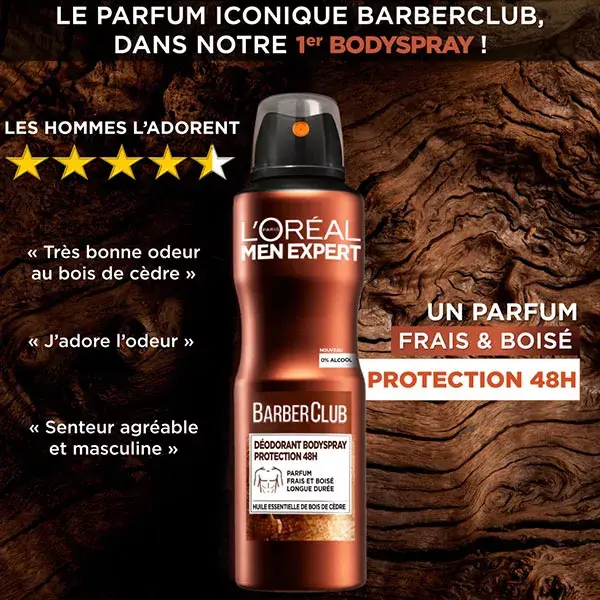 L'Oréal Paris Men Expert BarberClub Deodorant Bodyspray Protection 48h 150ml