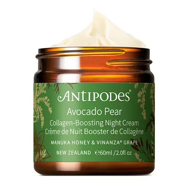 Antipodes Avocado Pear Crème de nuit booster de collagène 60ml