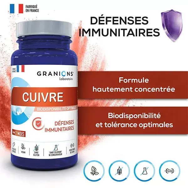Copper Granules Immune Defenses 60 capsules