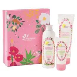 Fleurance Nature - Coffret rose Bio - 200ml, 150ml, 50ml