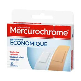 Mercurochrome Pansements Economique boite de 20