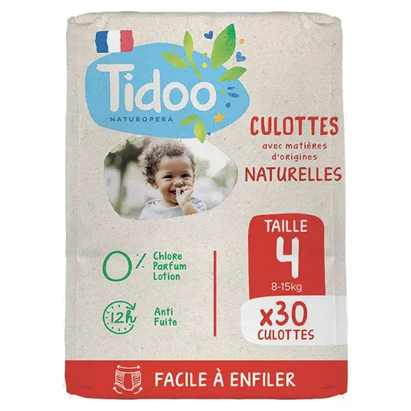 Tidoo Culotte Écologique T4 8-15kg 30 culottes