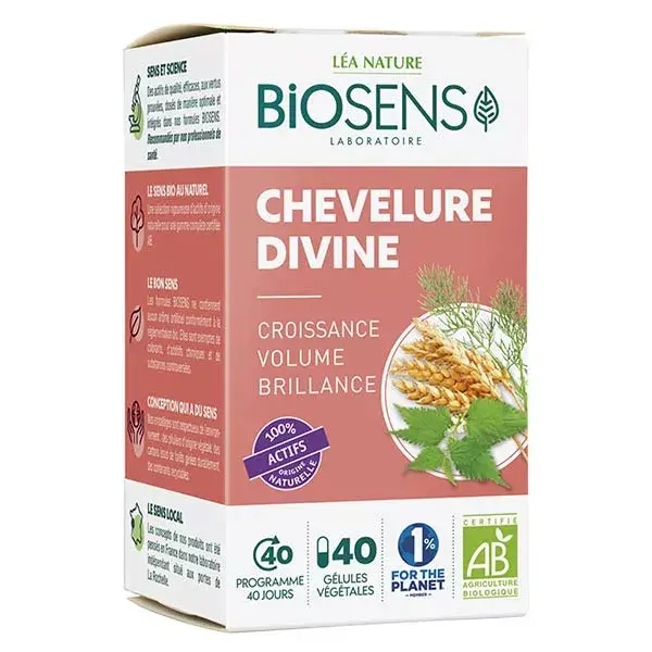 Biosens Chevelure Divine Bio 40 gélules végétales